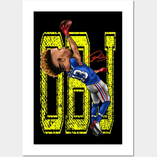 Odell Beckham Exclusive Wall Art by kiratata